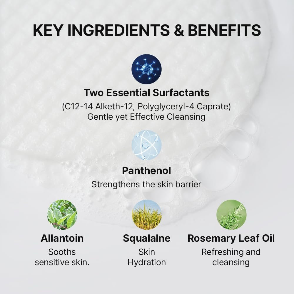 NEEDLY Mild Cleansing Pad - Makeup Remover for Sensitive Skin (60 Pads) - Triple Deep Cleansing, Barrier Care with Only Two Surfactants & Panthenol, Extra-Large Soft Vegan Pad, Korean Skincare Avelisse