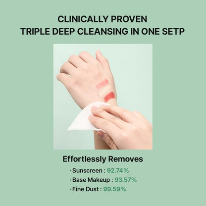 NEEDLY Mild Cleansing Pad - Makeup Remover for Sensitive Skin (60 Pads) - Triple Deep Cleansing, Barrier Care with Only Two Surfactants & Panthenol, Extra-Large Soft Vegan Pad, Korean Skincare Avelisse