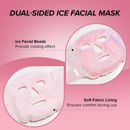 SKIN GYM CryoChill Ice Beaded Face Mask – Reusable Cooling Cryo Mask for Puffiness & Headache Relief Avelisse