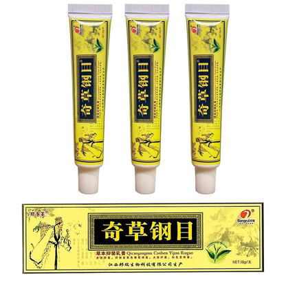 QICAOGANGMU Chinese Herbal Cream - Steroid Free Natural Relief for Skin Issues - Pack of 3 Avelisse