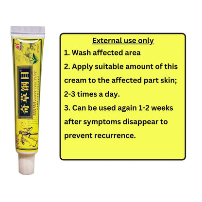 QICAOGANGMU Chinese Herbal Cream - Steroid Free Natural Relief for Skin Issues - Pack of 3 Avelisse