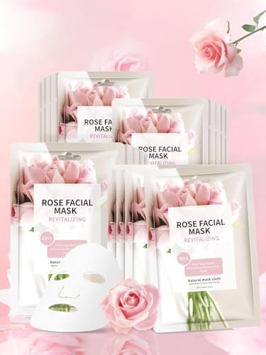 IREV Rose Hydrating Sheet Masks for Glowing Skin - 10 Pack - görsel 2