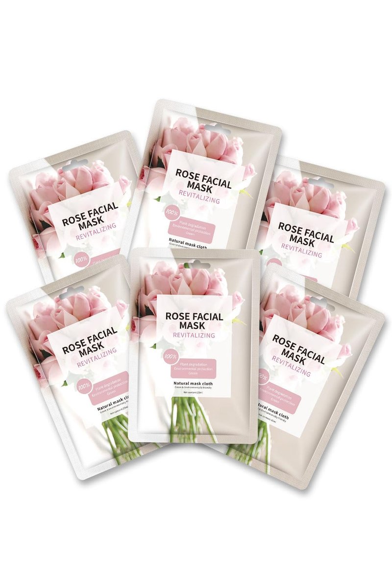 IREV Rose Hydrating Sheet Masks for Glowing Skin - 10 Pack - görsel 13