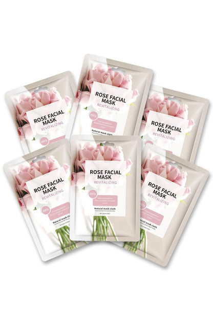 IREV Rose Hydrating Sheet Masks for Glowing Skin - 10 Pack