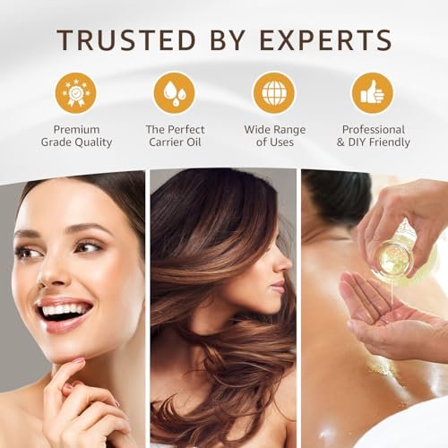 Organic Fractionated Coconut Oil (8 oz) - USP Grade, Non-GMO, Cold Pressed - 100% Pure for Skin, Face, Hair, Soap Making & Carrier Oil for Essential Oils - görsel 10