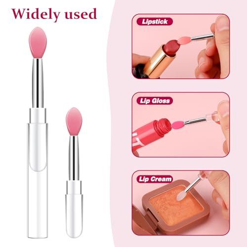 10-Piece Silicone Lip Brush Set with Caps – Reusable Lipstick Applicator & Lip Mask Tool for Precise Makeup Application - görsel 14
