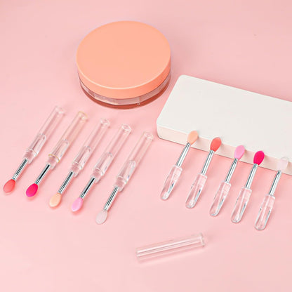 10-Piece Silicone Lip Brush Set with Caps – Reusable Lipstick Applicator & Lip Mask Tool for Precise Makeup Application