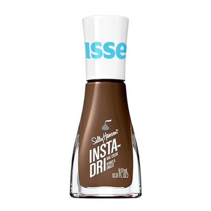 Sally Hansen Insta-Dri Nail Polish - Quick Dry, Long Lasting, Streak-Free Shine - 727 More KISSES Plz - Cocoa Brown