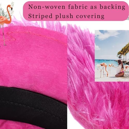MAOTTIE Flamingo Headband for Women - Pink Valentine's Day Hair Accessory, Adjustable Plastic Cute Headwear - görsel 8