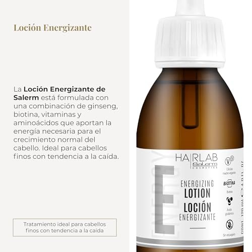 Salerm Hairlab Energizing Lotion – Clinically Tested Hair Strengthener, 4.0 oz Avelisse