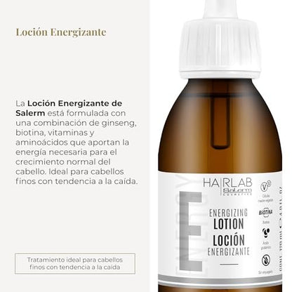 Salerm Hairlab Energizing Lotion – Clinically Tested Hair Strengthener, 4.0 oz Avelisse