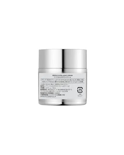 VT COSMETICS Vita-Light Cream - Vitamin C Face Moisturizer with Vitamins B & E for Glowing, Radiant Skin - 1.69 Fl Oz (50ml) - Dry, Normal, Sensitive Skin Avelisse
