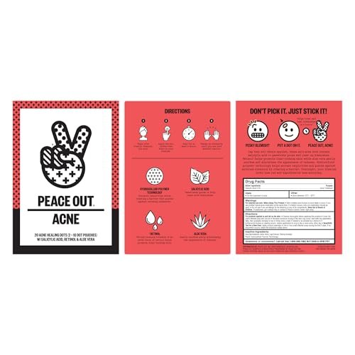 PEACE OUT Early Stage Acne Dots – Microneedling Pimple Patches with 2% Salicylic Acid for Blemishes Below Surface (8 Count) Avelisse