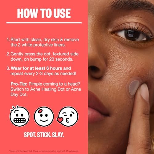 PEACE OUT Early Stage Acne Dots – Microneedling Pimple Patches with 2% Salicylic Acid for Blemishes Below Surface (8 Count) Avelisse