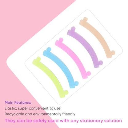 PERMANIA Lash Lift Ribbon – 5 Pcs Silicone Eyelash Rods for Professional Lash Lifting at Home