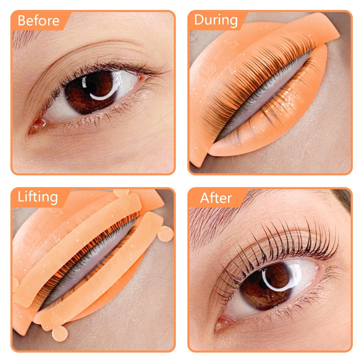 PERMANIA Lash Lift Ribbon – 5 Pcs Silicone Eyelash Rods for Professional Lash Lifting at Home - görsel 5