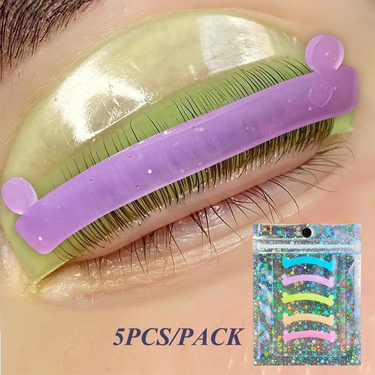 PERMANIA Lash Lift Ribbon – 5 Pcs Silicone Eyelash Rods for Professional Lash Lifting at Home - görsel 13