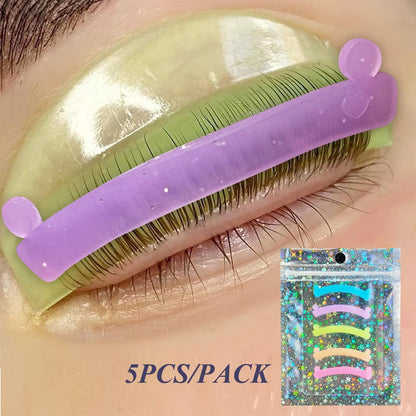 PERMANIA Lash Lift Ribbon – 5 Pcs Silicone Eyelash Rods for Professional Lash Lifting at Home