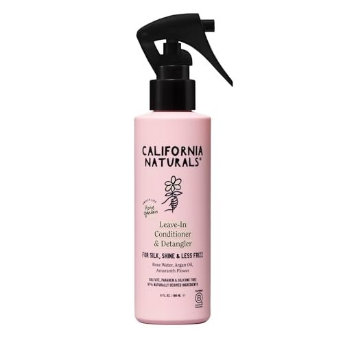 California Naturals Leave In Conditioner, Coconut Milk Hair Care Detangler, Natural, Vegan, Paraben & Sulfate Free, Smoothing, Primer & Styler for Frizzy, Dry Hair and All Hair Types, 6 fl oz - görsel 2