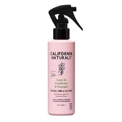 California Naturals Leave In Conditioner, Coconut Milk Hair Care Detangler, Natural, Vegan, Paraben & Sulfate Free, Smoothing, Primer & Styler for Frizzy, Dry Hair and All Hair Types, 6 fl oz