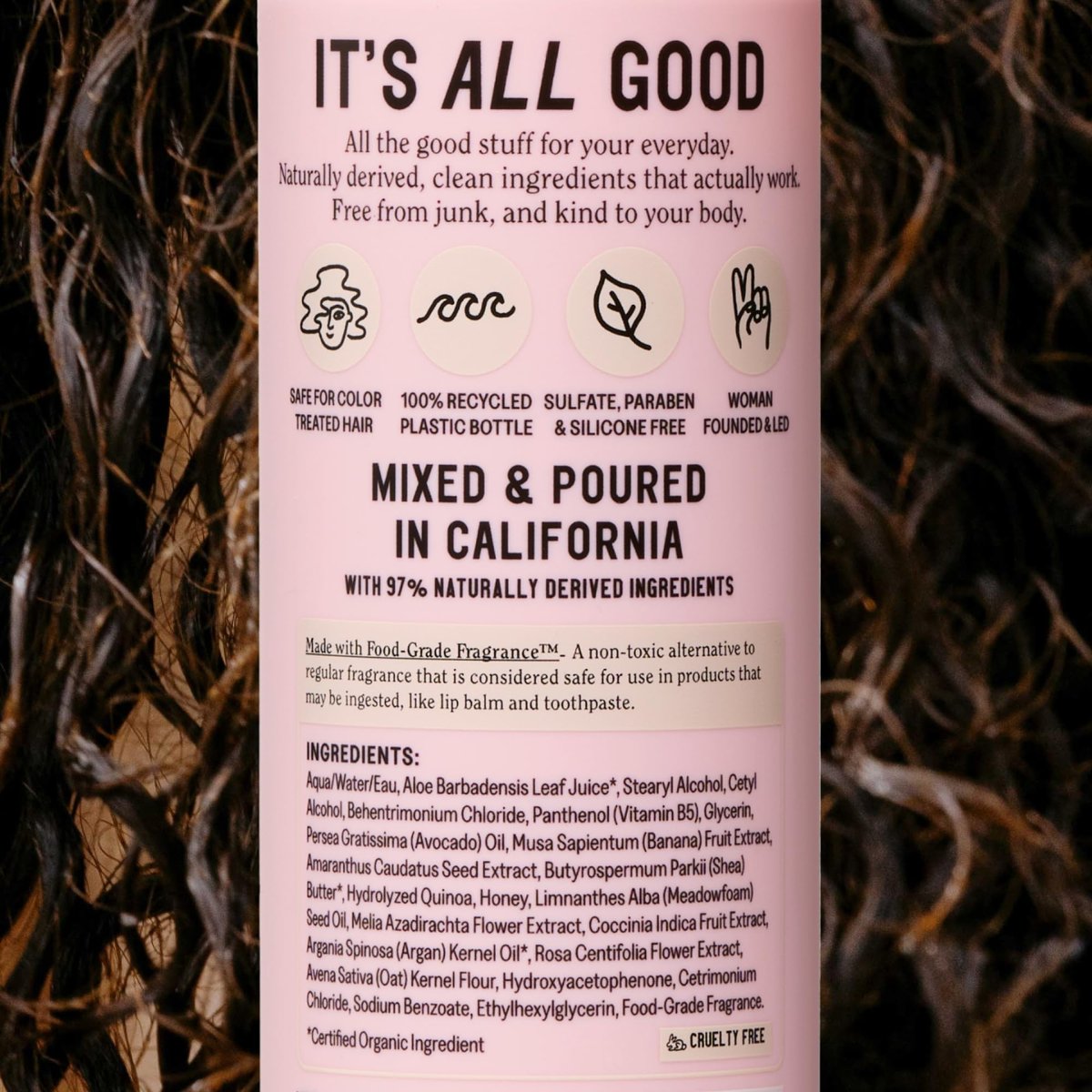 California Naturals Leave In Conditioner, Coconut Milk Hair Care Detangler, Natural, Vegan, Paraben & Sulfate Free, Smoothing, Primer & Styler for Frizzy, Dry Hair and All Hair Types, 6 fl oz - görsel 3