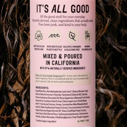 California Naturals Leave In Conditioner, Coconut Milk Hair Care Detangler, Natural, Vegan, Paraben & Sulfate Free, Smoothing, Primer & Styler for Frizzy, Dry Hair and All Hair Types, 6 fl oz