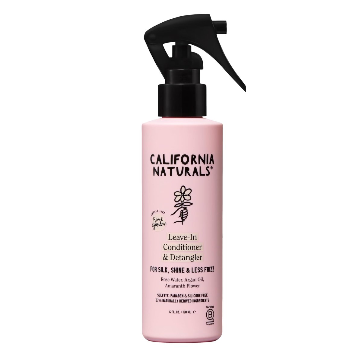 California Naturals Leave In Conditioner, Coconut Milk Hair Care Detangler, Natural, Vegan, Paraben & Sulfate Free, Smoothing, Primer & Styler for Frizzy, Dry Hair and All Hair Types, 6 fl oz - görsel 1