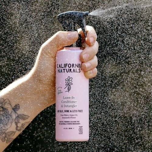 California Naturals Leave In Conditioner, Coconut Milk Hair Care Detangler, Natural, Vegan, Paraben & Sulfate Free, Smoothing, Primer & Styler for Frizzy, Dry Hair and All Hair Types, 6 fl oz - görsel 12