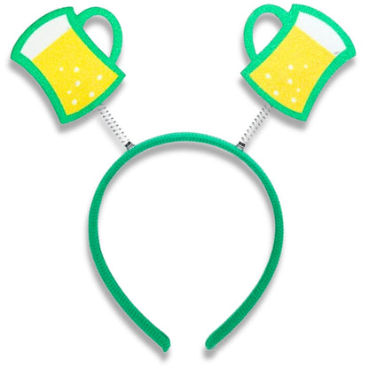 Needzo St. Patty's Beer Bopper Headband - Saint Patrick's Party Festive Hair Accessory, One Size