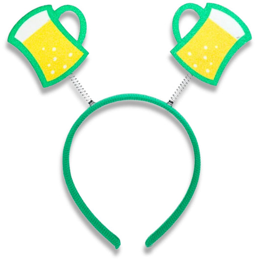 Needzo St. Patty's Beer Bopper Headband - Saint Patrick's Party Festive Hair Accessory, One Size