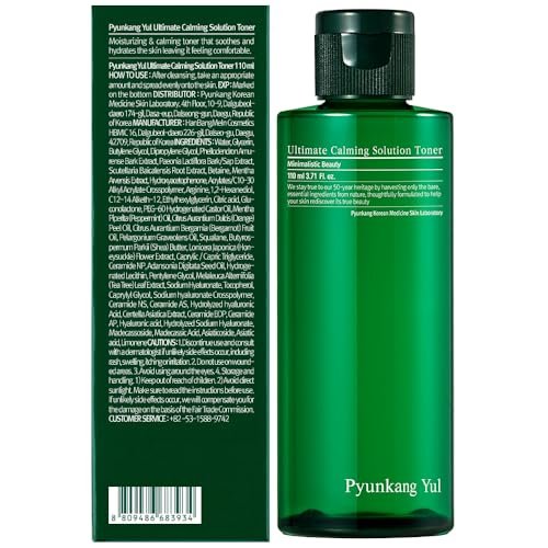 Pyunkang Yul Ultimate Calming Solution Toner – Honeysuckle Flower, Ceramides, Hyaluronic Acid, Centella Asiatica – Moisturizing & Nourishing for Sensitive, Tired Facial Skin – 3.71 fl oz - görsel 4