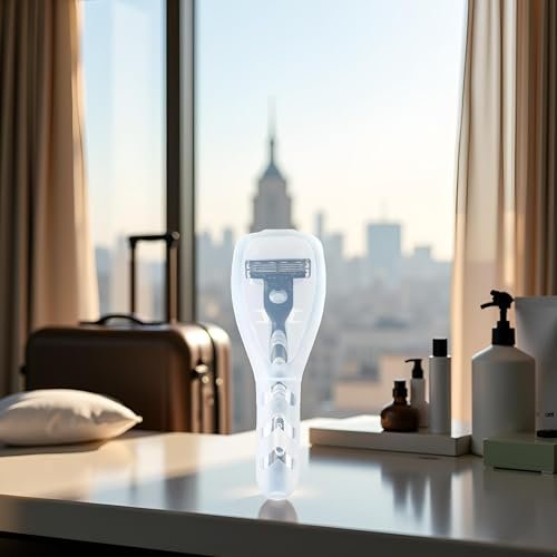 Clear Portable Travel Razor Protector Case - 2 Pack Plastic Shaver Holder for Men, Compact Storage Organizer for Electric and Manual Razors - görsel 11