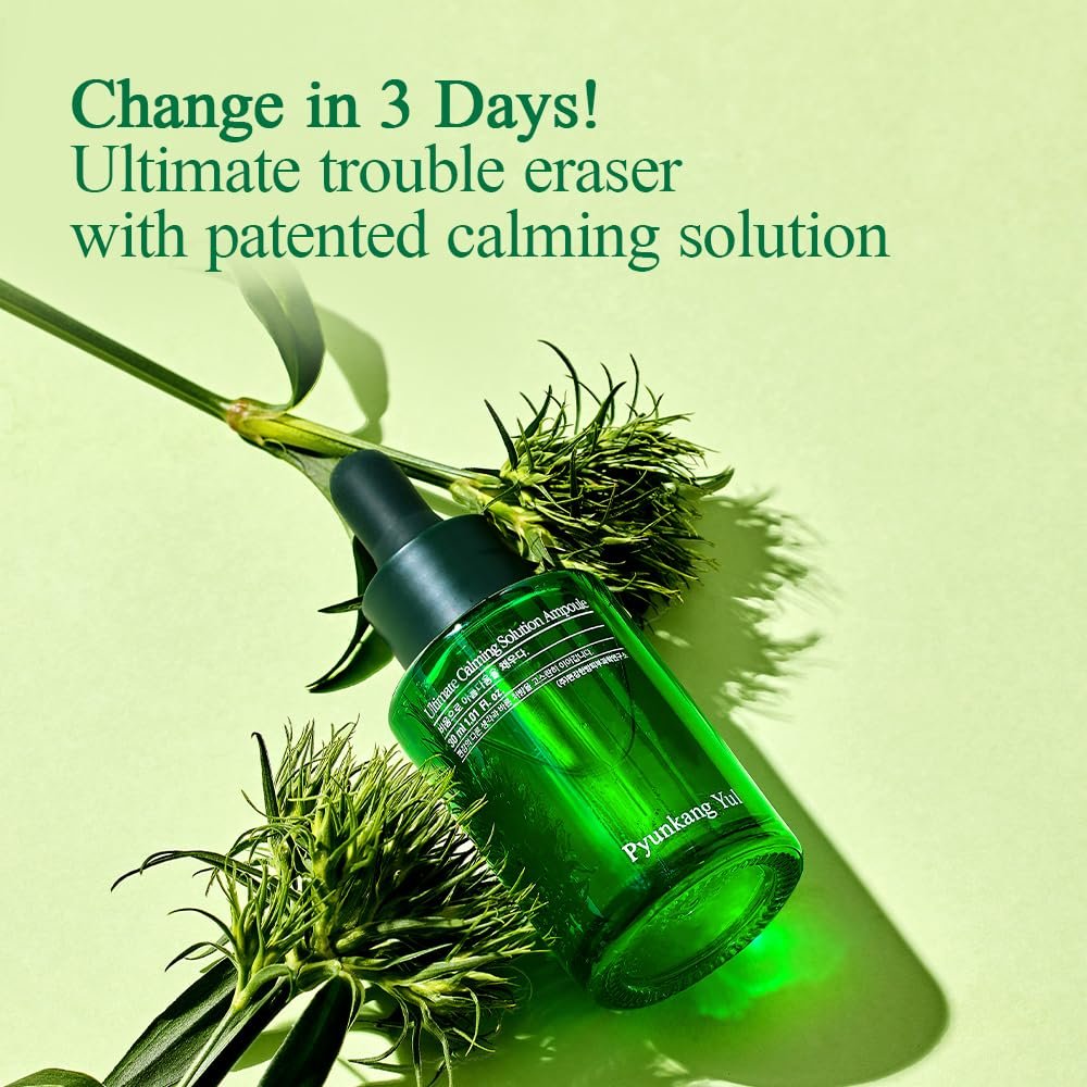 Pyunkang Yul PKY Ultimate Calming Solution Ampoule for Sensitive Skin - Intensely Calms & Soothes Redness with Cica & Tea Tree, Korean Skincare Serum (1.01 Fl Oz, 30ml) - görsel 5