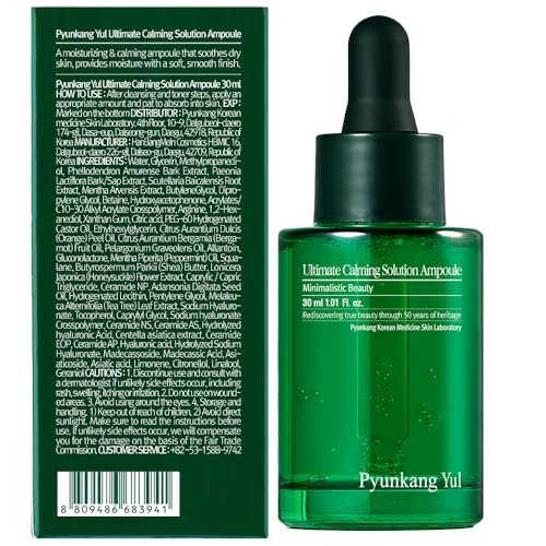 Pyunkang Yul PKY Ultimate Calming Solution Ampoule for Sensitive Skin - Intensely Calms & Soothes Redness with Cica & Tea Tree, Korean Skincare Serum (1.01 Fl Oz, 30ml) - görsel 4