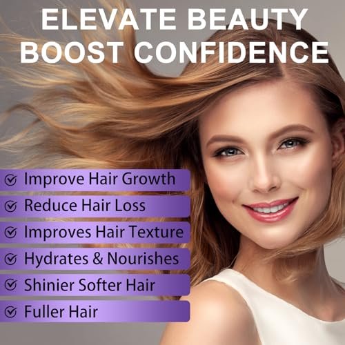 GIFBEA Organic Black Rice Water Hair Growth Serum Spray, 5 Fl Oz, Rosemary Scent, For All Hair Types, With Biotin, Castor Oil, Caffeine, Hair Loss Treatment - görsel 14