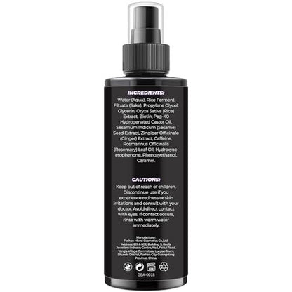 GIFBEA Organic Black Rice Water Hair Growth Serum Spray, 5 Fl Oz, Rosemary Scent, For All Hair Types, With Biotin, Castor Oil, Caffeine, Hair Loss Treatment