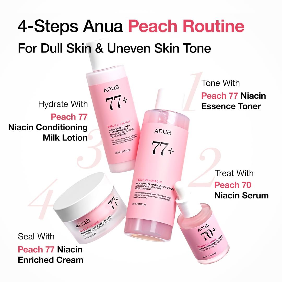 ANUA Peach Niacinamide Cream - Hydrating Face Moisturizer with Collagen, Vitamin B12, Ceramide & Panthenol for Glass Skin, 1.69 fl.oz. - görsel 11