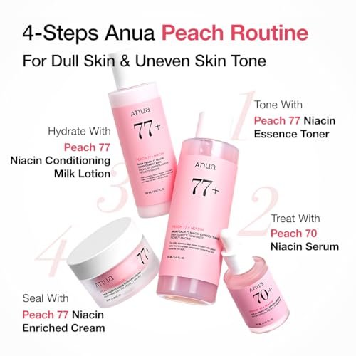 ANUA Peach Niacinamide Cream - Hydrating Face Moisturizer with Collagen, Vitamin B12, Ceramide & Panthenol for Glass Skin, 1.69 fl.oz. - görsel 12