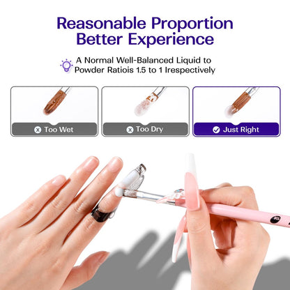 VANSISOS Professional Acrylic Nail Liquid - 8 fl oz MMA-Free Monomer for Acrylic Powders, Non-Yellowing Formula for DIY Home Nail Salon Use