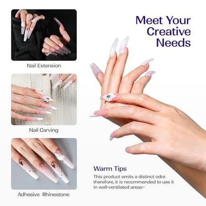 VANSISOS Professional Acrylic Nail Liquid - 8 fl oz MMA-Free Monomer for Acrylic Powders, Non-Yellowing Formula for DIY Home Nail Salon Use