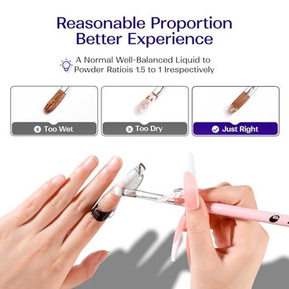 VANSISOS Professional Acrylic Nail Liquid - 8 fl oz MMA-Free Monomer for Acrylic Powders, Non-Yellowing Formula for DIY Home Nail Salon Use