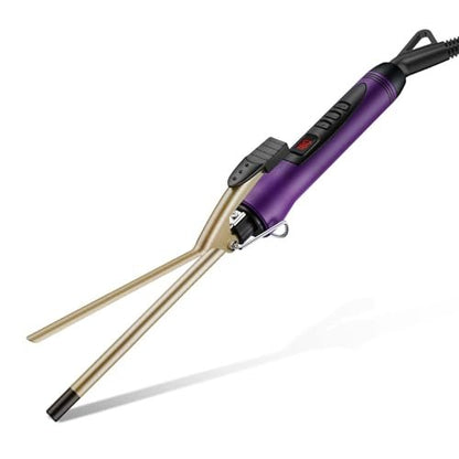 MELYDO 3/8 Inch Small Curling Iron Wand for Short & Long Hair, Ceramic Small Barrel Curling Iron with Adjustable Temperature, Includes Heat Resistant Glove Avelisse