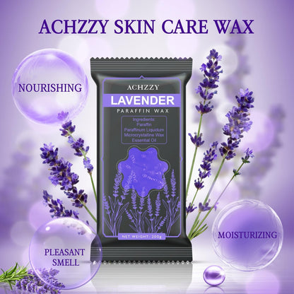 Achzzy Natural Paraffin Wax Refills, 6 Pack Lavender Scented Blocks for Paraffin Bath – Deep Hydration, Moisturizing & Nourishing for Hands and Feet Avelisse