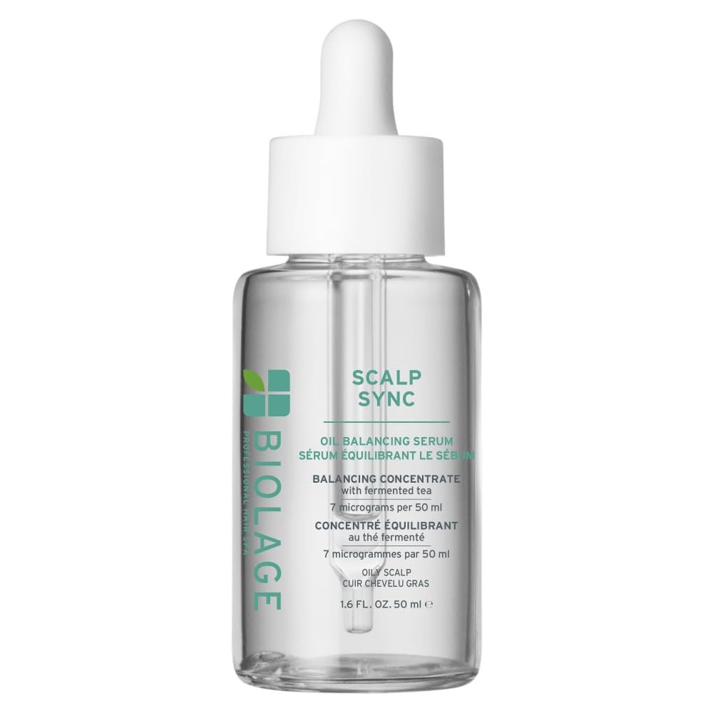 Biolage Scalp Sync Oil Balancing Hair Serum – Absorbs Excess Oil Between Washes, Leave-In Scalp Treatment with Fermented Tea Blend, Vegan, 1.6 Fl Oz Avelisse