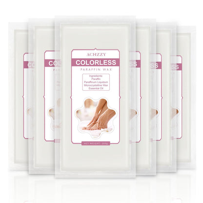 Achzzy Natural Paraffin Wax Refills, 6 Pack Unscented Paraffin Wax Blocks for Paraffin Bath – Deep Hydration, Moisturizing & Nourishing for Hands and Feet Avelisse