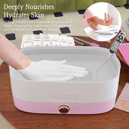 Achzzy Natural Paraffin Wax Refills, 6 Pack Unscented Paraffin Wax Blocks for Paraffin Bath – Deep Hydration, Moisturizing & Nourishing for Hands and Feet Avelisse