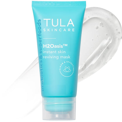 TULA Skin Care H2Oasis Instant Skin Reviving Mask - Hydrating Face Mask with Resurrection Plant and Desert Lime, 2.7 Fl Oz Avelisse