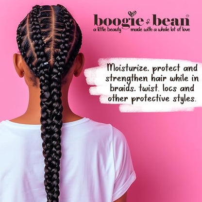 Boogie and Bean Kids Hair Oil – Nourishing Oil for Curly, Natural, Braided Styles – Suitable for Infants, Girls, Boys with 4C Hair Avelisse