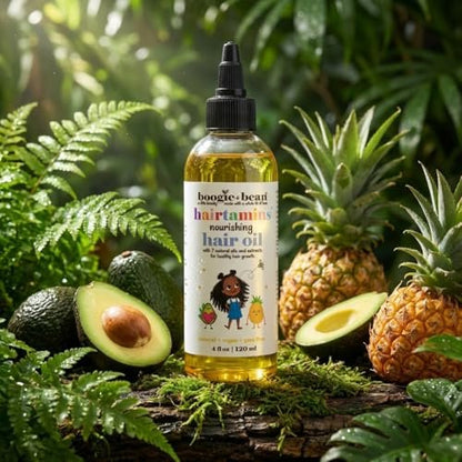 Boogie and Bean Baby and Kids Hair Growth Oil – Nourishing Hair Oil for Infants, Toddlers, and Children – Moisturizes Waves, Curls, Coils, and Locs Avelisse