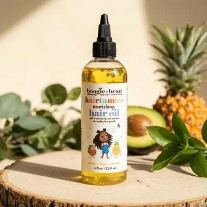 Boogie and Bean Baby and Kids Hair Growth Oil – Nourishing Hair Oil for Infants, Toddlers, and Children – Moisturizes Waves, Curls, Coils, and Locs Avelisse